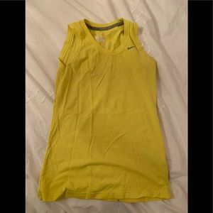 Yellow Nike Tank Top